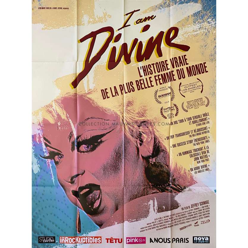 I AM DIVINE Affiche de cinéma- 120x160 cm. - 2013 - Divine, Jeffrey Schwarz