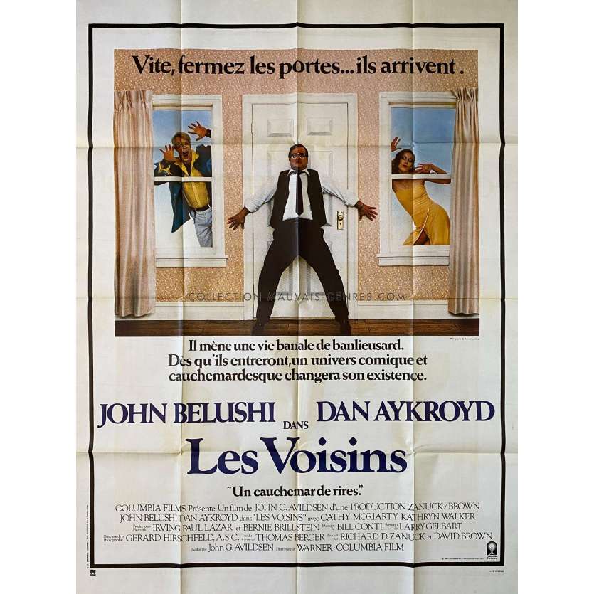 LES VOISINS Affiche de cinéma- 120x160 cm. - 1981 - John Belushi, Dan Aykroyd, John G. Avildsen