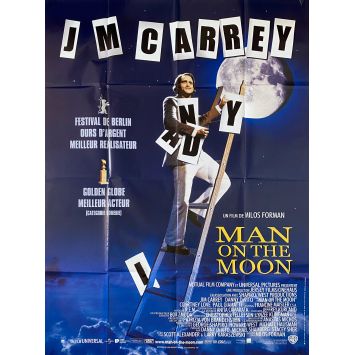 MAN ON THE MOON Movie Poster- 47x63 in. - 1999 - Milos Forman, Jim Carrey, Danny DeVito