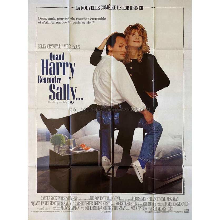 WHEN HARRY MET SALLY Movie Poster- 47x63 in. - 1989 - Rob Reiner, Billy Crystal