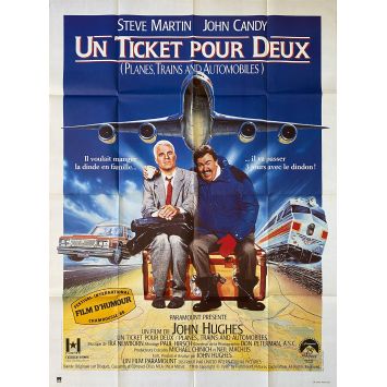 PLANES, TRAINS AND AUTOMOBILES Movie Poster- 47x63 in. - 1987 - John Hughes, Steve Martin PLANES, TRAINS AND AUTOMOBILES Movie Poster- 47x63 in. - 1987 - John Hughes, Steve Martin