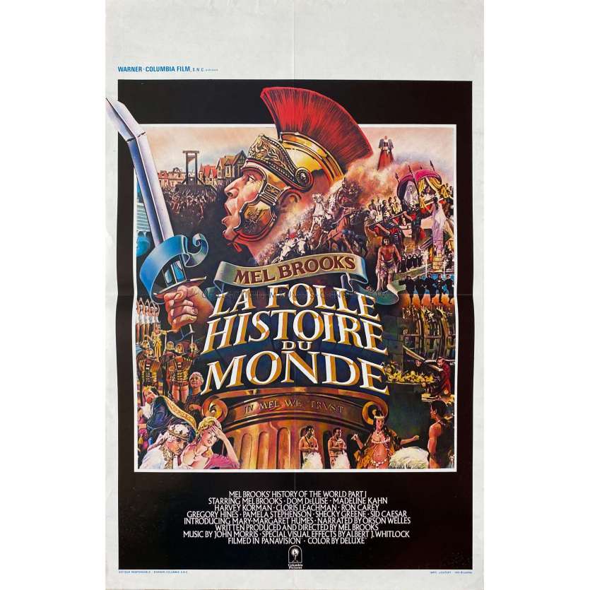 HISTORY OF THE WORLD PART I Movie Poster- 14x21 in. - 1981 - Mel Brooks, Gregory Hines