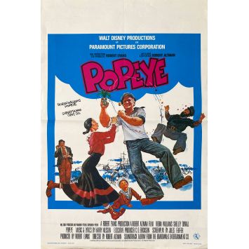 POPEYE Affiche de cinéma- 35x55 cm. - 1980 - Shelley Duvall, Robert Altman