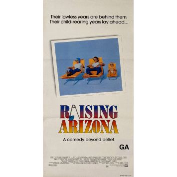 ARIZONA JUNIOR Affiche de cinéma- 33x78 cm. - 1987 - Nicolas Cage, Joel Coen