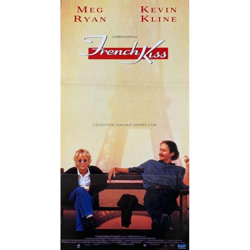 FRENCH KISS Movie Poster- 13x30 in. - 1995 - Kevin Kine, Meg Ryan