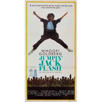 JUMPING JACK FLASH Movie Poster- 13x30 in. - 1986 - Penny Marshall, Whoopi Goldberg