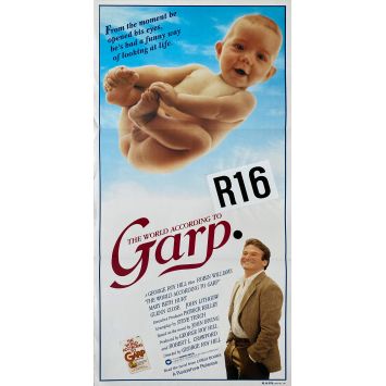 LE MONDE SELON GARP Affiche de cinéma- 33x78 cm. - 1982 - Robin Williams, George Roy Hill