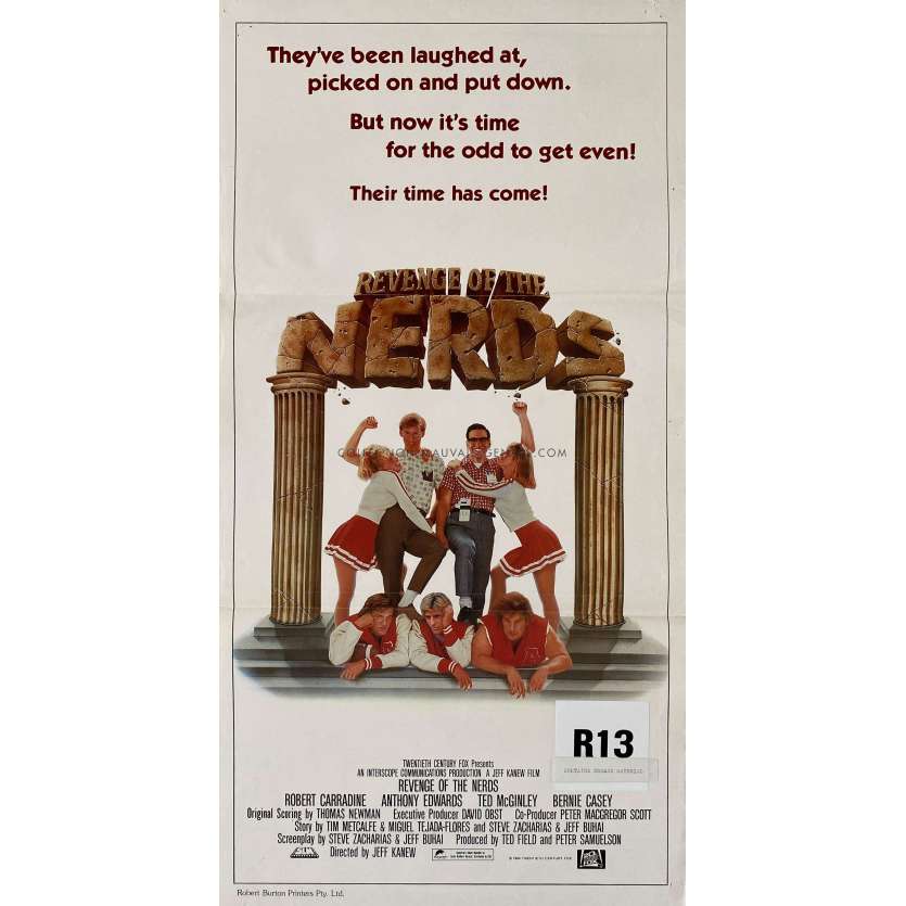 REVENGE OF THE NERDS Movie Poster- 13x30 in. - 1984 - Robert Carradine, Anthony Edwards