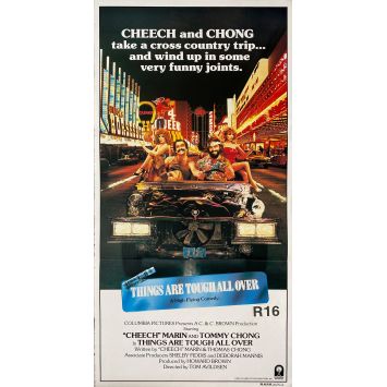 THINGS ARE TOUGH ALL OVER Affiche de cinéma- 33x78 cm. - 1982 - Cheech and Chong, Tom Avildsen