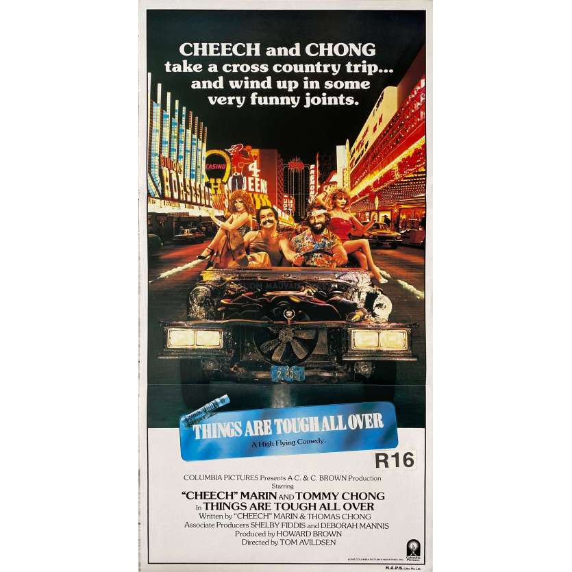 THINGS ARE TOUGH ALL OVER Affiche de cinéma- 33x78 cm. - 1982 - Cheech and Chong, Tom Avildsen