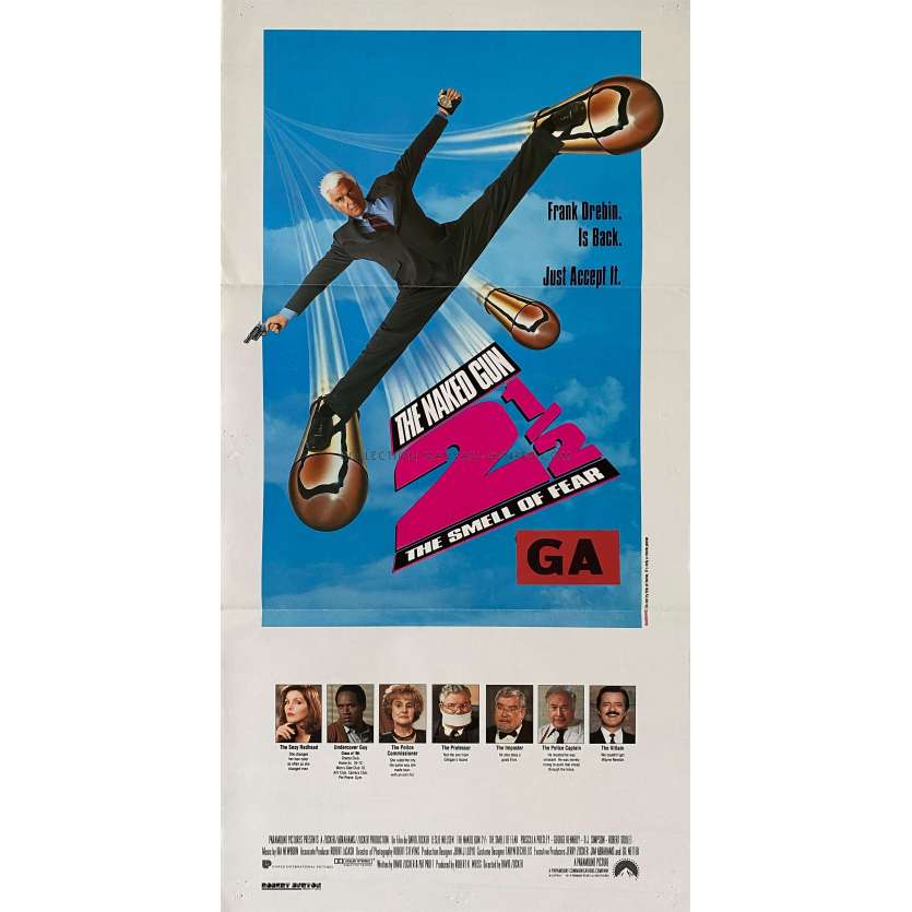 Y A T'IL UN FLIC POUR SAUVER LE PRESIDENT Affiche de cinéma- 33x78 cm. - 1991 - Leslie Nielsen, David Zucker