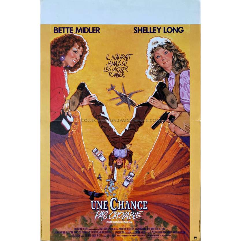 UNE CHANCE PAS CROYABLE Affiche de cinéma- 40x60 cm. - 1987 - Bette Midler, Arthur Hiller