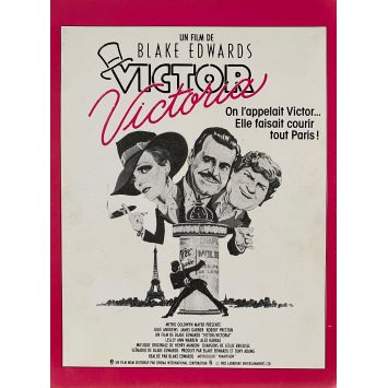 VICTOR VICTORIA Synopsis- 24x30 cm. - 1982 - Julie Andrews, Blake Edwards
