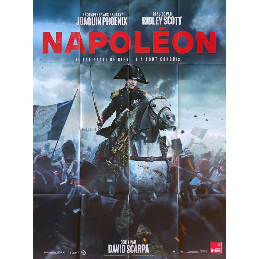 NAPOLEON Affiche de cinéma- 120x160 cm. - 2023 - Joaquim Phoenix, Ridley Scott