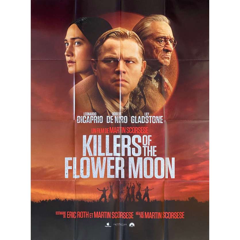 KILLERS OF THE FLOWER MOON Affiche de cinéma- 120x160 cm. - 2023 - Leonardo DiCaprio, Robert de Niro, Martin Scorsese