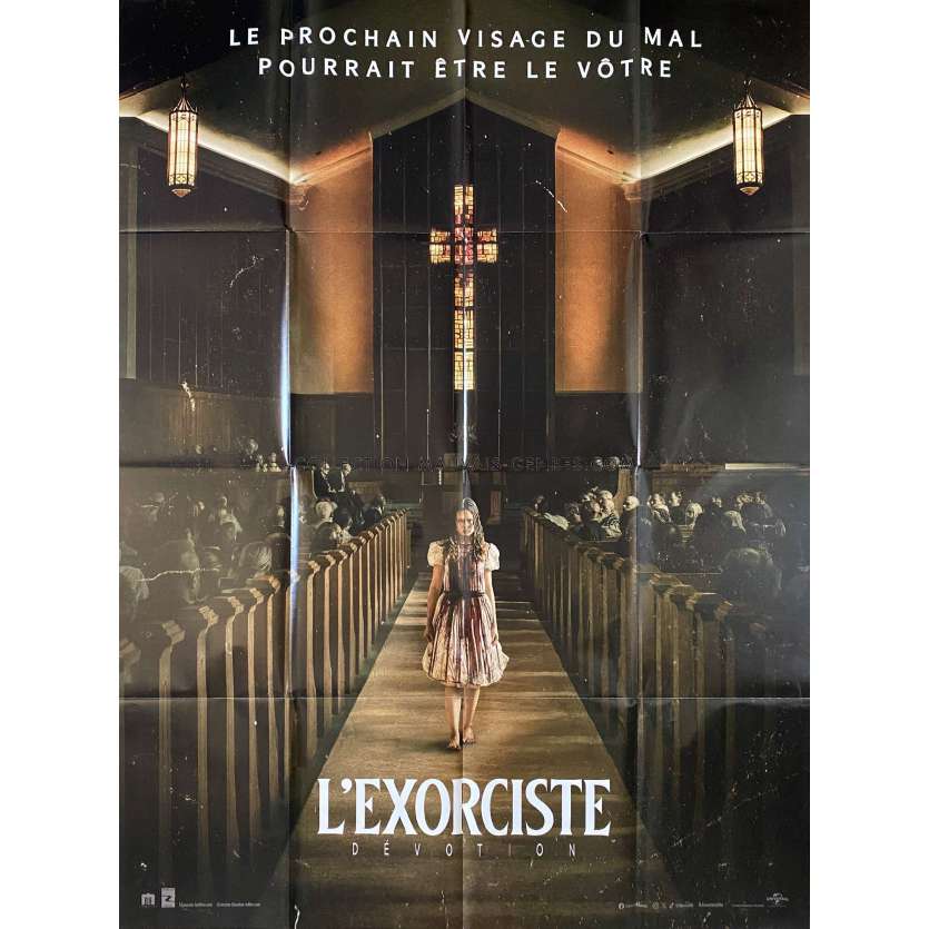 L'EXORCISTE : DEVOTION Affiche de cinéma- 120x160 cm. - 2023 - Lafortune Joseph, David Gordon Green