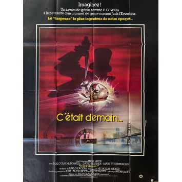 TIME AFTER TIME French Movie Poster- 47x63 in. - 1979 - Nicholas Meyer, Malcolm McDowell