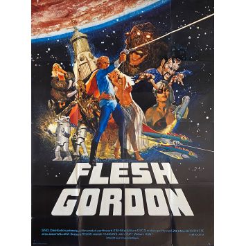 FLESH GORDON French Movie Poster- 47x63 in. - 1974 - Michael Benveniste, Jason Williams
