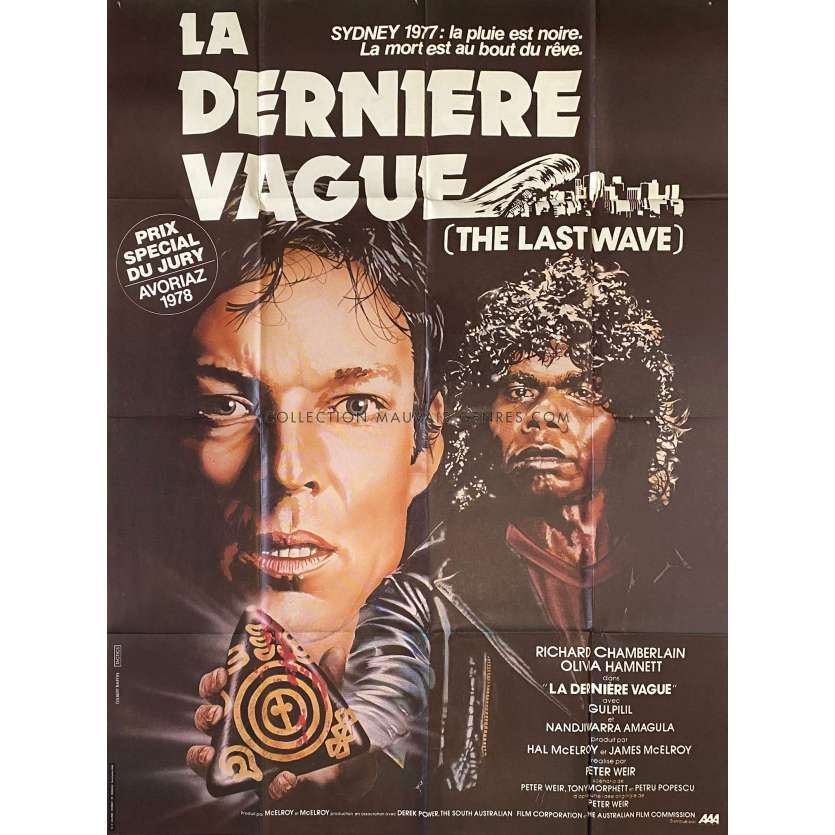 LA DERNIERE VAGUE Affiche de cinéma- 120x160 cm. - 1977 - Richard Chamberlain, Peter Weir