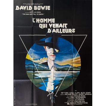 THE MAN WHO FELL TO EARTH French Movie Poster- 47x63 in. - 1976 - Nicholas Roeg, David Bowie