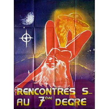 RENCONTRES S... AU 7EME DEGRE Affiche de cinéma- 120x160 cm. - 1978 - XXX movie, film érotique