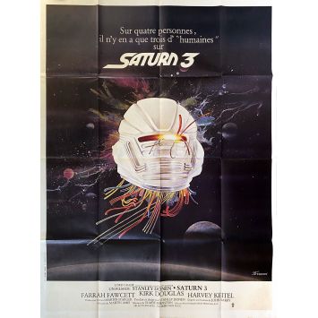 SATURN 3 French Movie Poster- 47x63 in. - 1979 - Stanley Donen, Farrah Fawcett, Kirk Douglas
