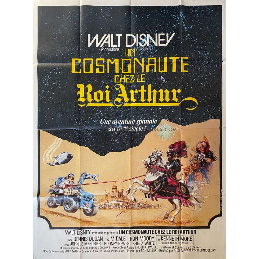 UN COSMONAUTE CHEZ LE ROI ARTHUR Affiche de cinéma- 120x160 cm. - 1979 - Dennis Dugan, Russ Mayberry