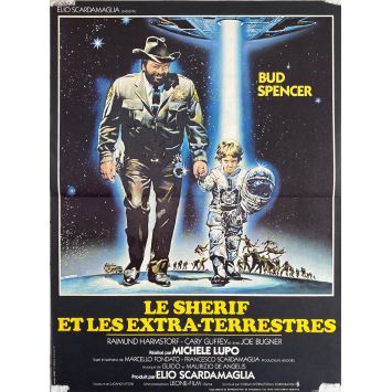 UNO SCERIFFO EXTRATERRESTRE French Movie Poster- 15x21 in. - 1979 - Michele Lupo, Bud Spencer