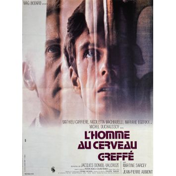 L'HOMME AU CERVEAU GREFFE Affiche de cinéma- 40x54 cm. - 1972 - Jean-Pierre Aumont , Jacques Doniol-Valcroze