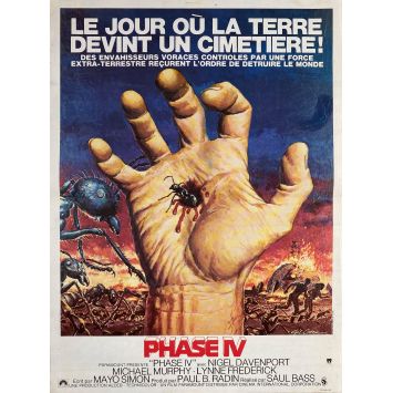 PHASE 4 Affiche de cinéma- 40x54 cm. - 1974 - Nigel Davenport, Saul Bass