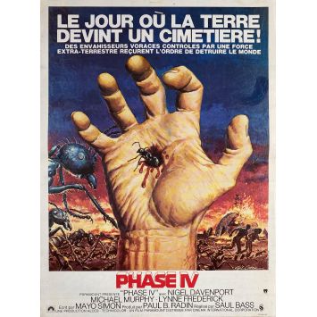 PHASE IV French Movie Poster- 15x21 in. - 1974 - Saul Bass, Nigel Davenport
