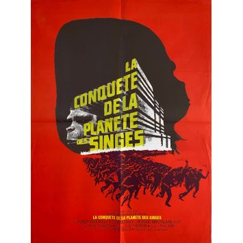 CONQUEST OF THE PLANET OF THE APES French Movie Poster- 23x32 in. - 1972 - J. Lee Thomson, Roddy McDowall
