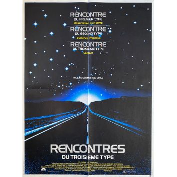 CLOSE ENCOUNTERS OF THE THIRD KIND French Movie Poster- 23x32 in. - 1977 - Steven Spielberg, Richard Dreyfuss