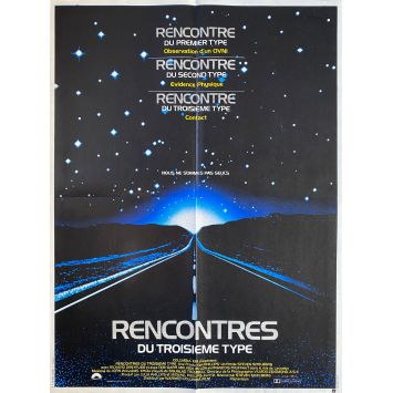 RENCONTRES DU TROISIEME TYPE Affiche de cinéma- 60x80 cm. - 1977 - Richard Dreyfuss, Steven Spielberg
