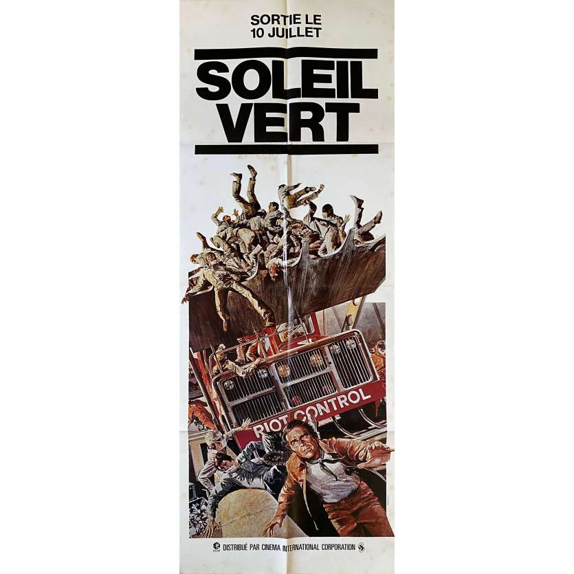 SOYLENT GREEN French Movie Poster- 23x63 in. - 1973 - Richard Fleisher, Charlton Heston