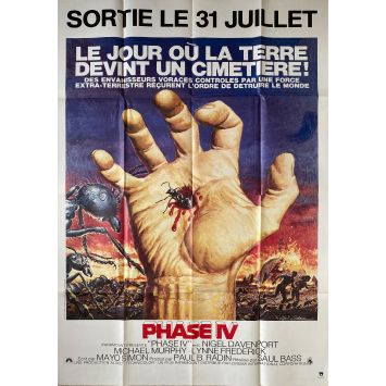 PHASE IV French Movie Poster- 38x59 in. - 1974/R1985 - Saul Bass, Nigel Davenport