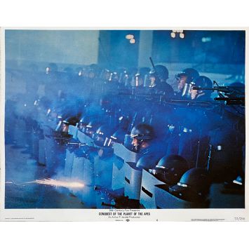LA CONQUETE DE LA PLANETE DES SINGES Photo de film N04 - 28x36 cm. - 1972 - Roddy McDowall, J. Lee Thomson