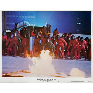 LA CONQUETE DE LA PLANETE DES SINGES Photo de film N08 - 28x36 cm. - 1972 - Roddy McDowall, J. Lee Thomson