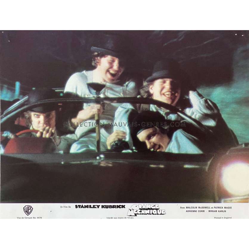 ORANGE MECANIQUE Photo de film N05 - 21x30 cm. - 1971/R1982 - Malcom McDowell, Stanley Kubrick