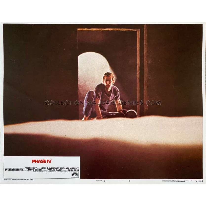 PHASE IV US Lobby Card N05 - 11x14 in. - 1974 - Saul Bass, Nigel Davenport