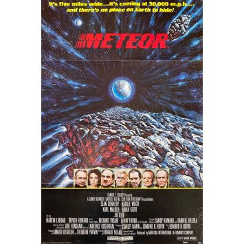 METEOR Affiche de cinéma- 69x104 cm. - 1979 - Sean Connery, Natalie Wood, Ronald Neame