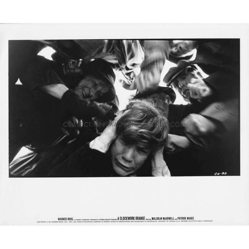 ORANGE MECANIQUE Photo de presse CO-90 - 20x25 cm. - 1971 - Malcom McDowell, Stanley Kubrick