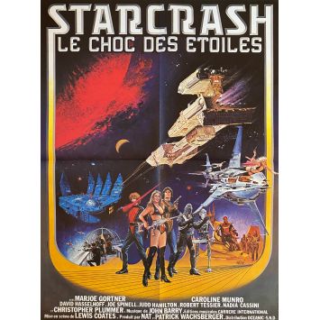 STARCRASH French Movie Poster- 23x32 in. - 1978 - Luigi Cozzi, Caroline Munro