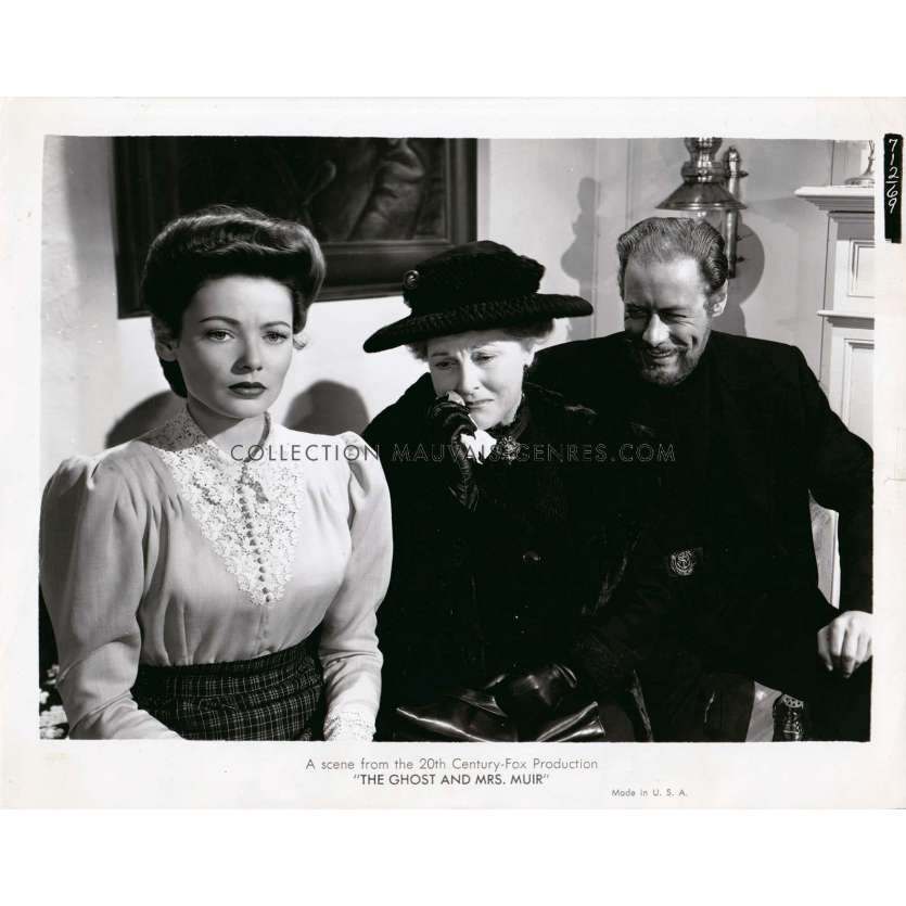 THE GHOST AND MRS. MUIR US Movie Still 712-69 - 8x10 in. - 1947 - Joseph L. Mankiewicz, Gene Tierney