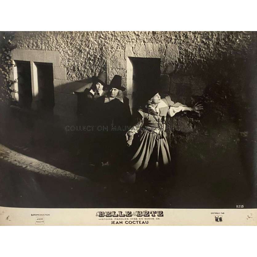 BEAUTY AND THE BEAST French Lobby Card 225 - 10x12 in. - 1946 - Jean Cocteau, Jean Marais