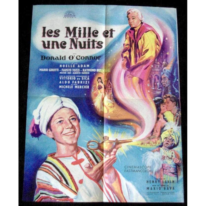 LES MILLE ET UNE NUIT Affiche 60x80 '61 Mario Bava Movie Poster