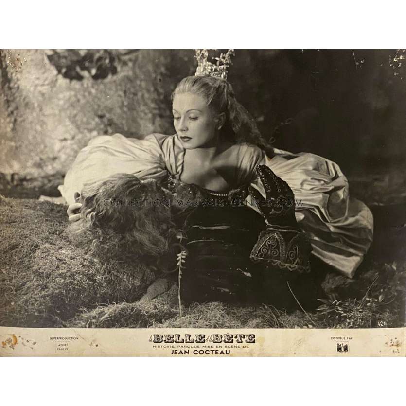 BEAUTY AND THE BEAST French Lobby Card 421 - 10x12 in. - 1946 - Jean Cocteau, Jean Marais