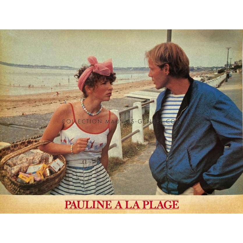 PAULINE AT THE BEACH French Lobby Card N04 - 10x12 in. - 1983 - Éric Rohmer, Amanda Langlet