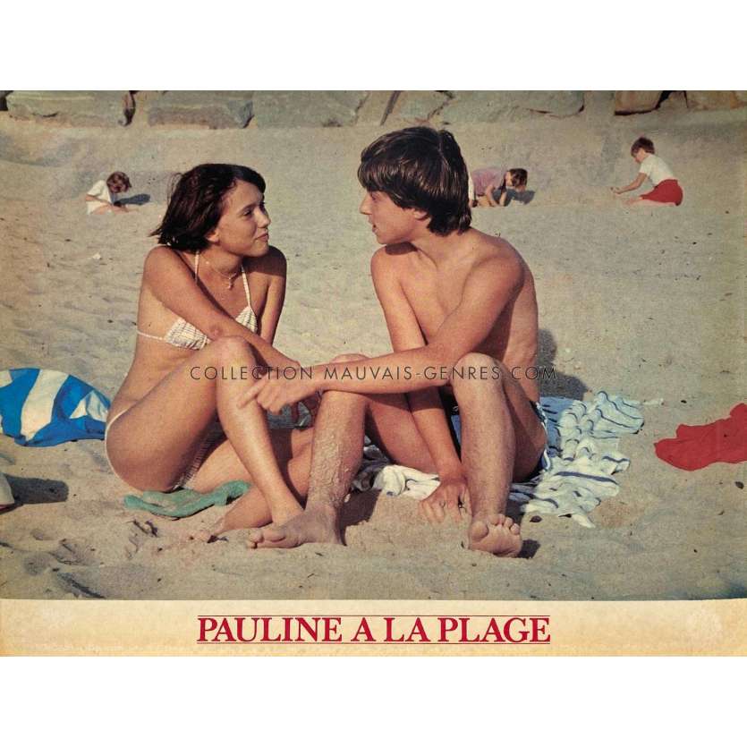 PAULINE AT THE BEACH French Lobby Card N05 - 10x12 in. - 1983 - Éric Rohmer, Amanda Langlet