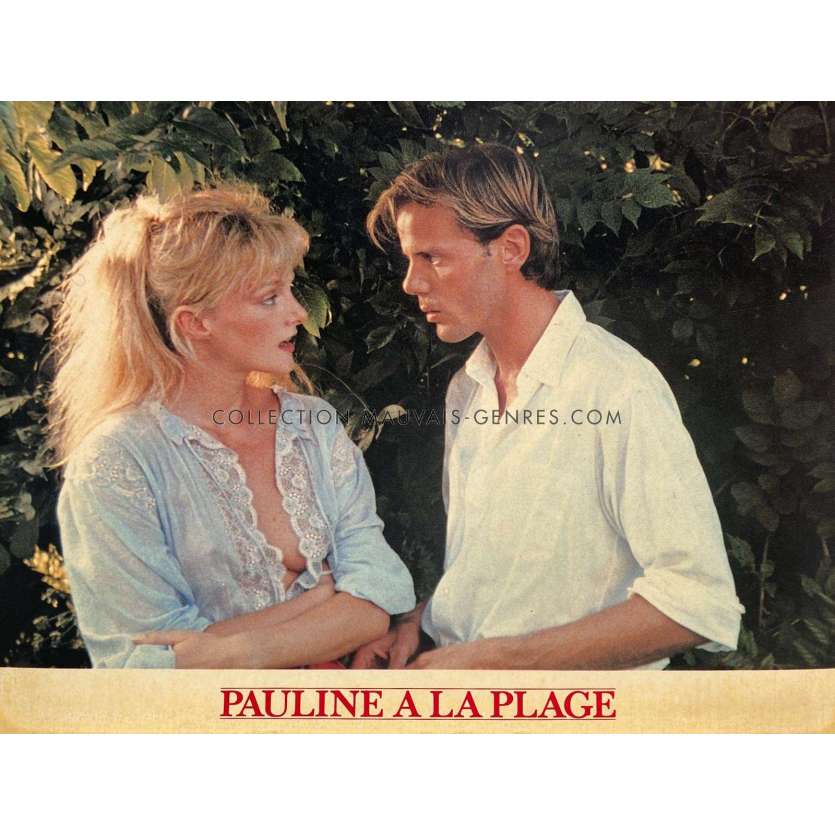 PAULINE AT THE BEACH French Lobby Card N07 - 10x12 in. - 1983 - Éric Rohmer, Amanda Langlet